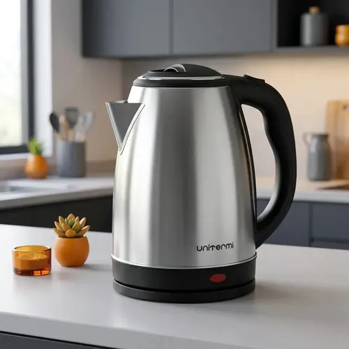 Chaleira Elétrica Unitermi Elétrica Atacama Inox 1.8l Cinza
