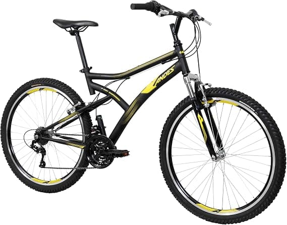 Caloi Bicicleta Andes, Aro 26, Câmbio 21 Velocidades, Preta | Amazon.com.br
